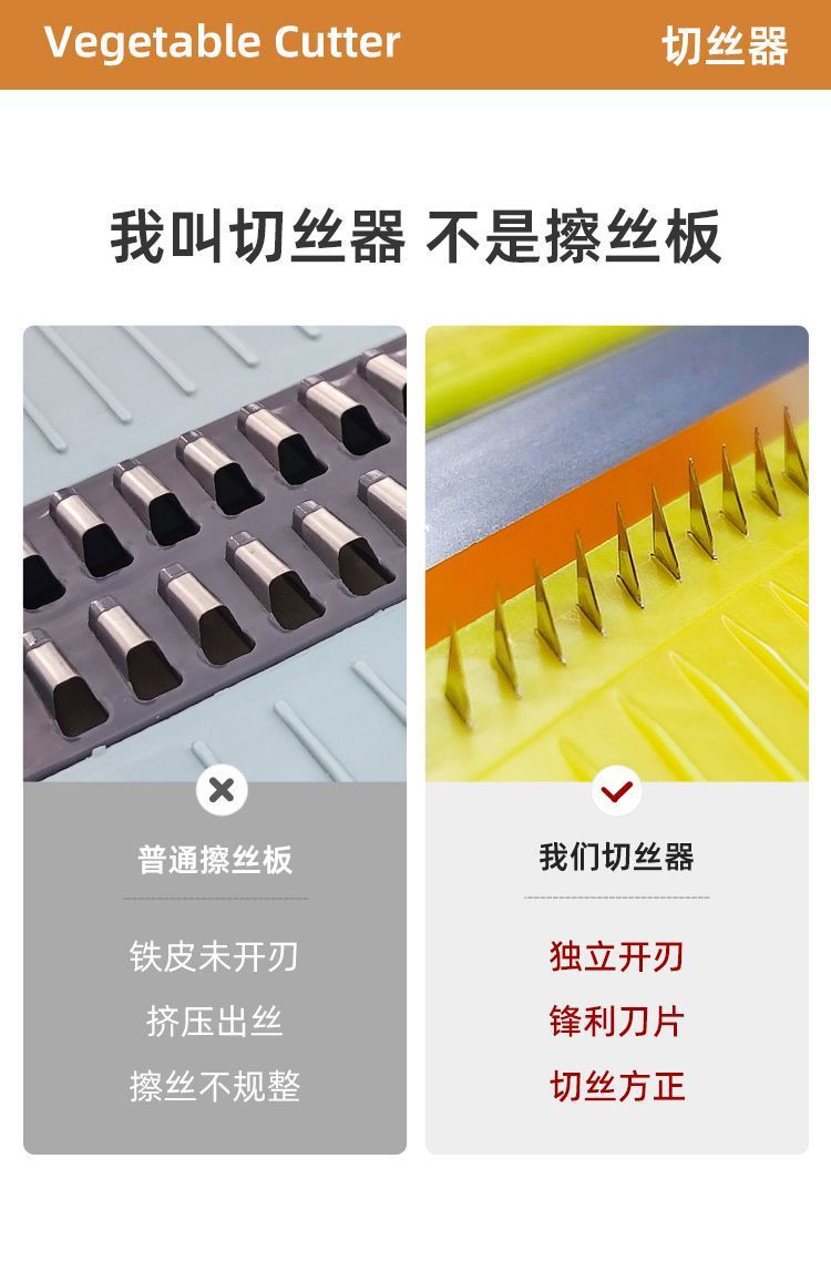 Longjiang Patates Kesici Çok Fonksiyonlu Dilimleyici