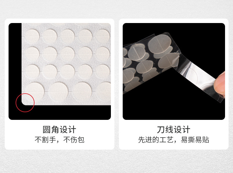 Invisible hydrocolloid acne patches, portable, transparent round