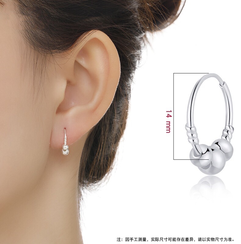 S999-Silber-Zirkonia-Ohrringe, minimalistisches Design