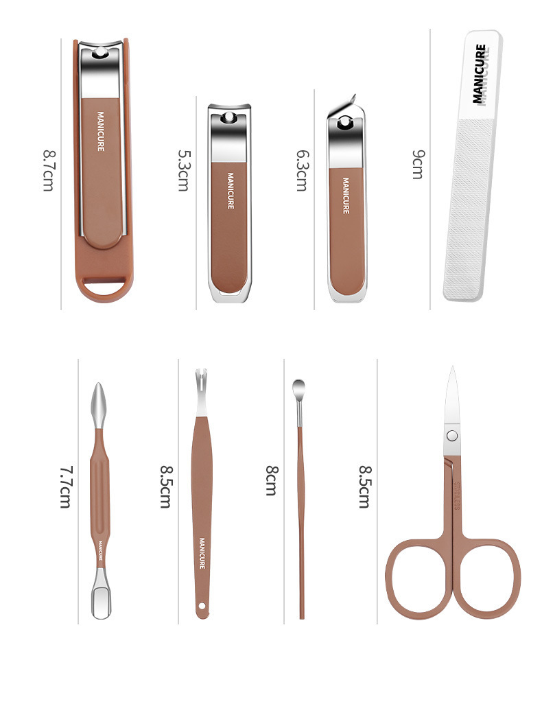 Anti-splash nail clipper set