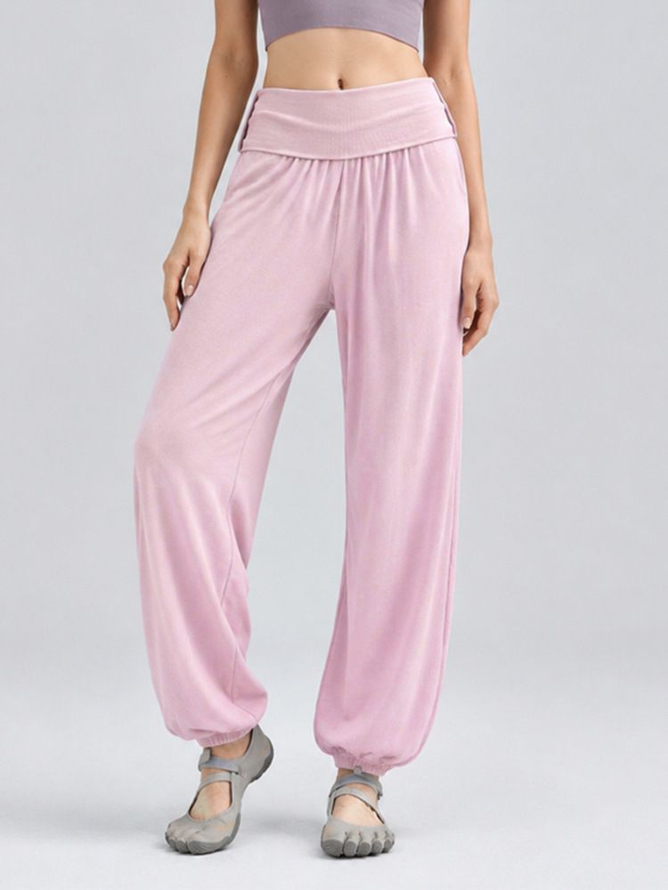 Women's High Waist Drawstring Joggers for Pilates and Yoga