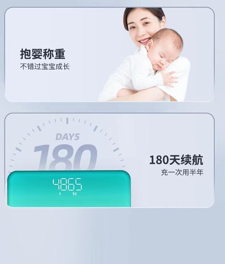 Smart body fat scale, Mijia APP connected