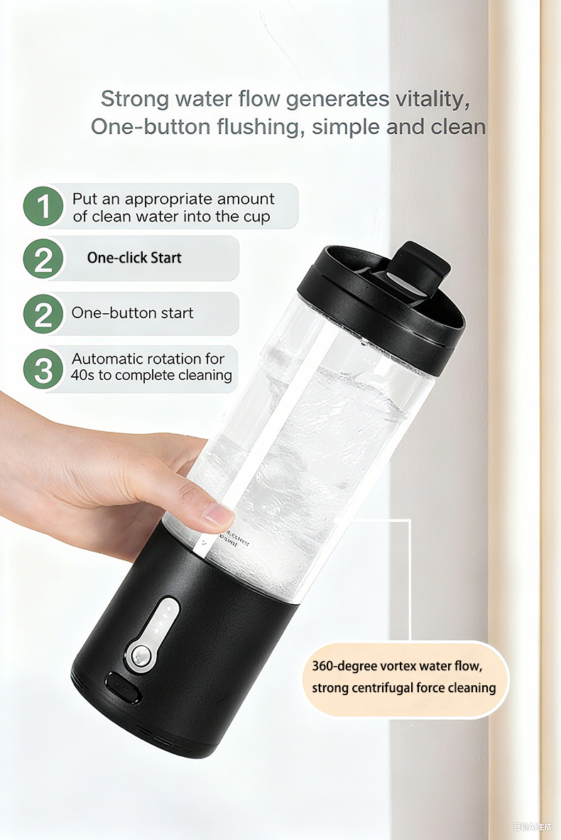 Tragbarer Standmixer, USB-aufladbar, Reisebecher