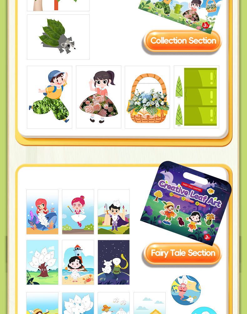 Quiet book with animal recognition and reusable stickers