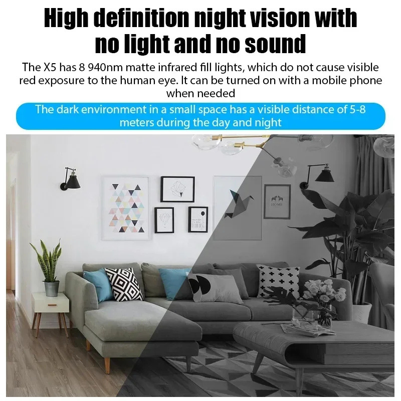 Security camera, WiFi, HD, remote access, indoor