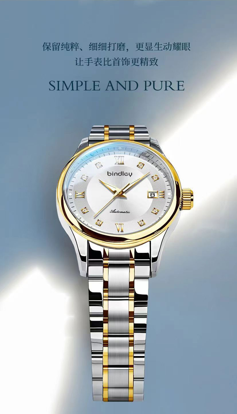 Women's quartz watch, waterproof, luminous dial