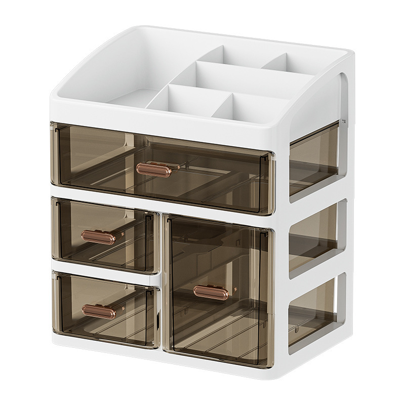 Schreibtisch-Aufbewahrungsbox mit Schublade, mehrschichtig