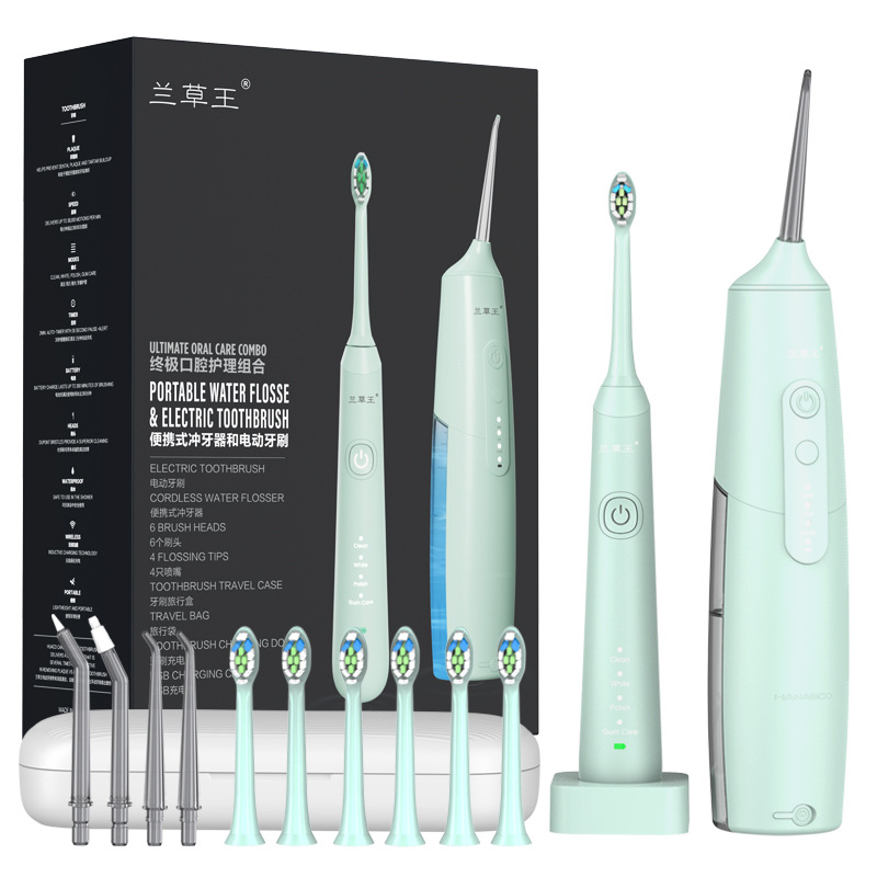 Electric oral irrigator portable set
