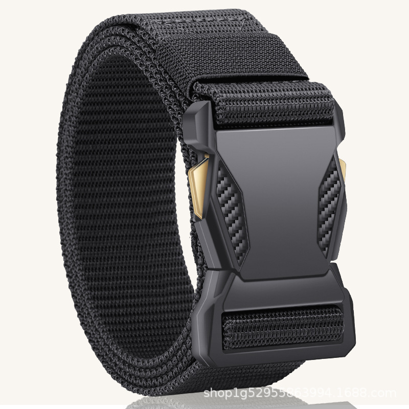 Men's tactical belt, nylon canvas, multifunctional