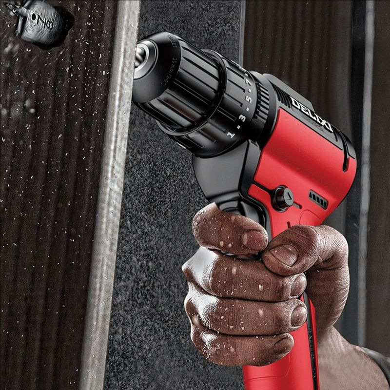 Delixi 12V cordless electric drill tool set