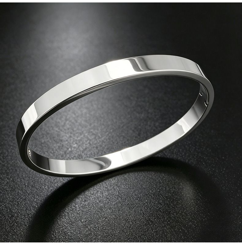 Titan-Stahl Armband, 18K vergoldet, 10 Steine mit Schiebeknoten