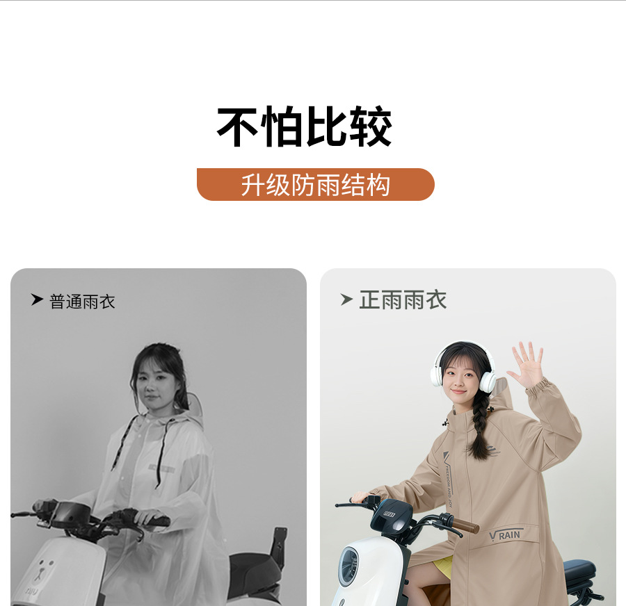 Zhengyu Langversion Regenjacke Ganzkörper mit Ärmeln