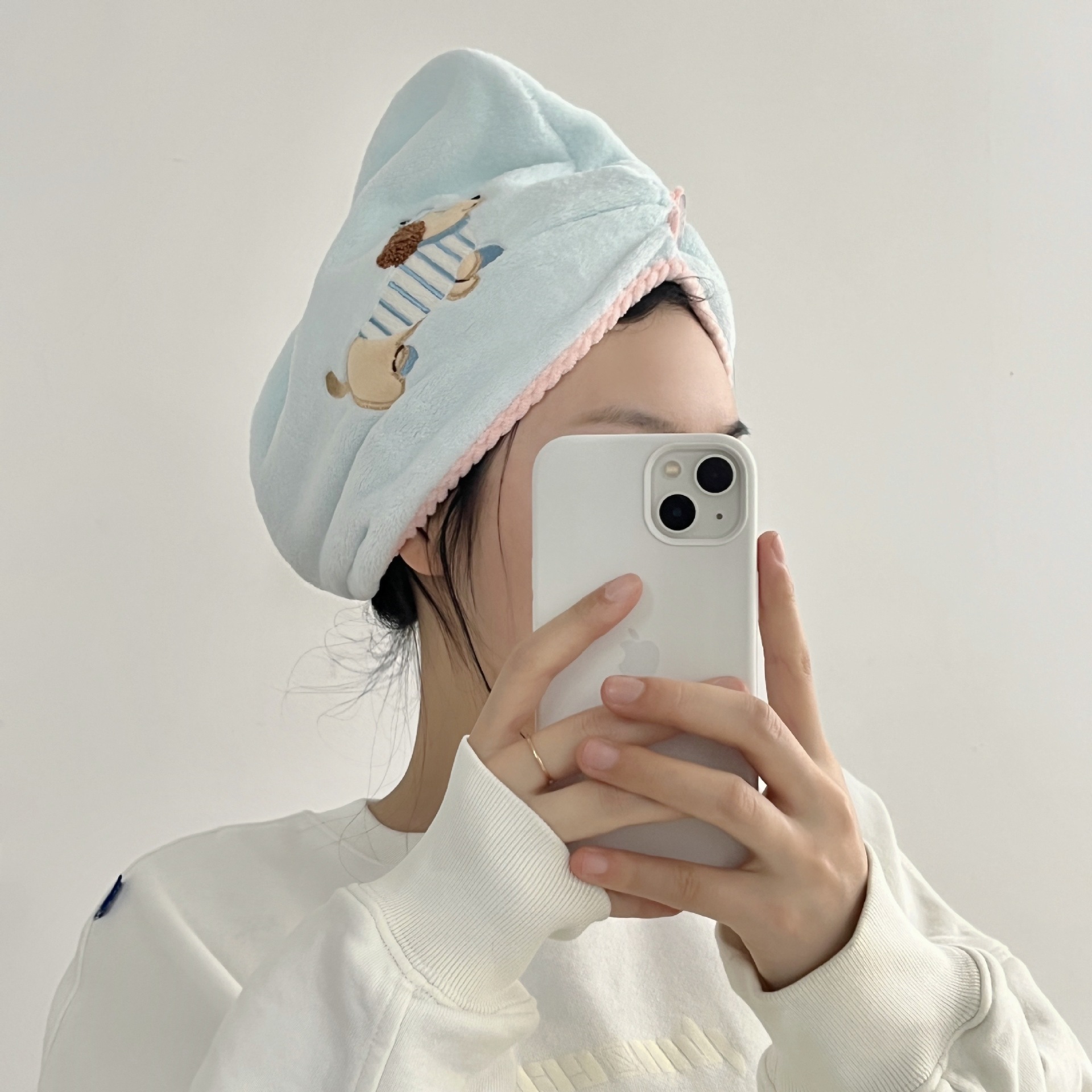Korallenfleece Handtuchset, vierteilig