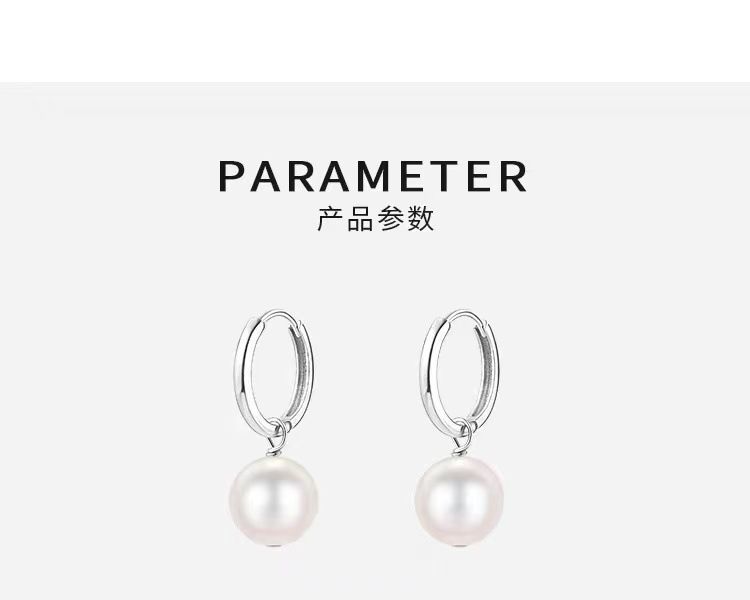 925 sterling silver pearl earrings luxury women's earrings