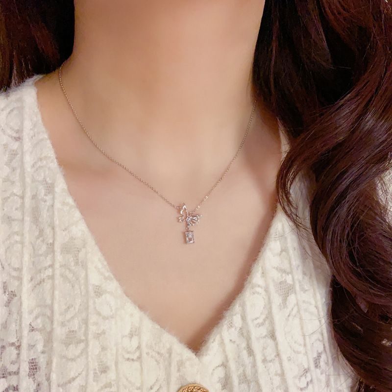 Minimalist Silver Collarbone Chain, Gold Electroplating