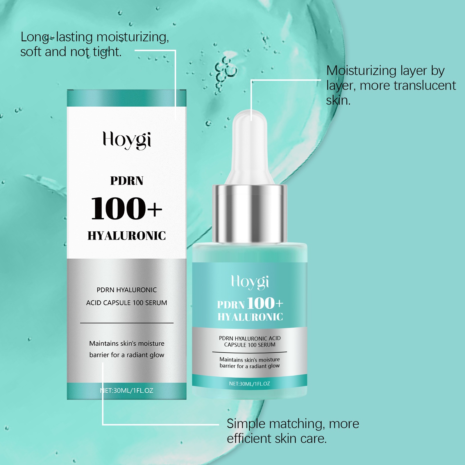 HOYGI Hyaluronsäure-Serum, feuchtigkeitsspendend für das Gesicht