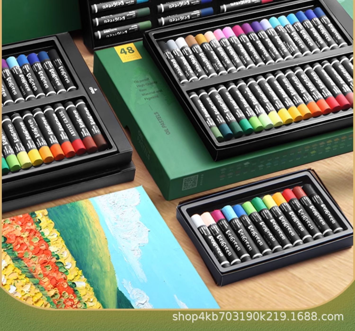 Dankelin yağlı pastel seti, 24, 36 veya 72 renk