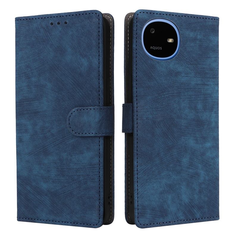 Sharp Aquos Wish6 phone case with RFID protection, card slot and lanyard