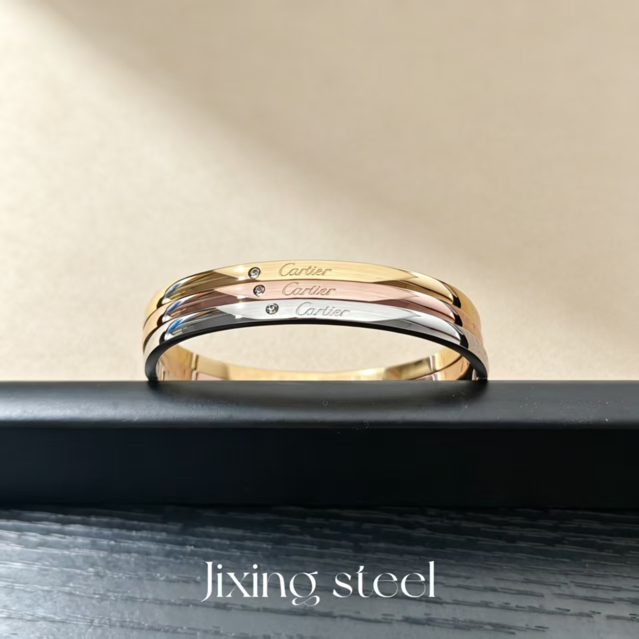 素圈小钻手镯女时尚个性女小众设计玫瑰金环ins情侣螺丝刀厂家