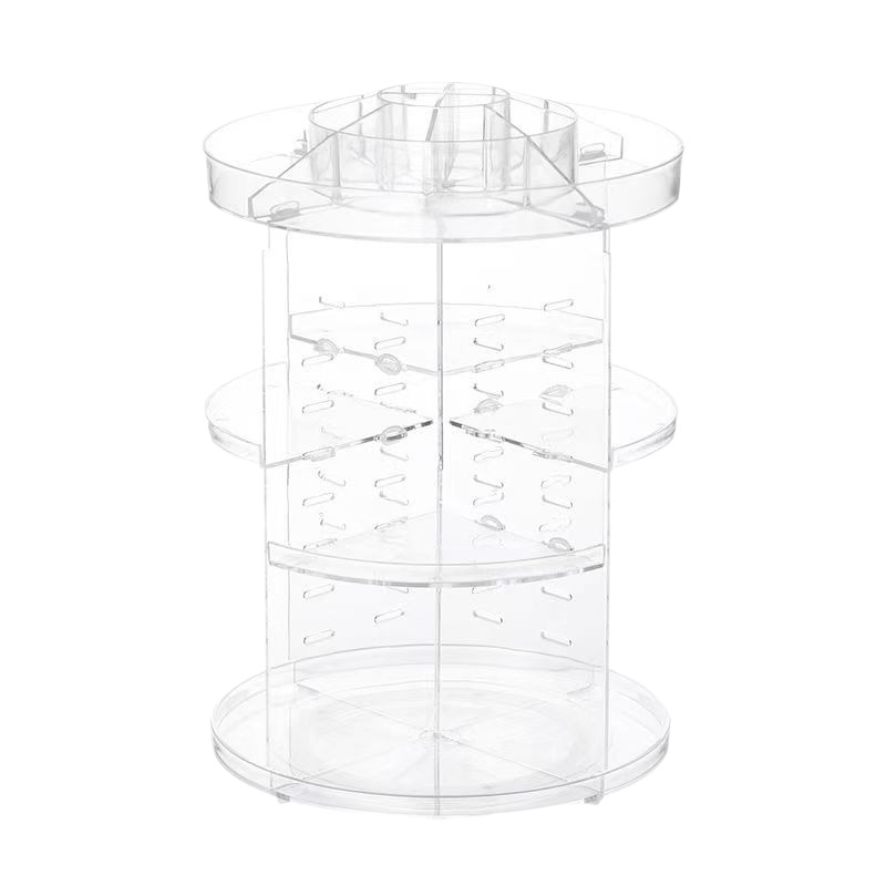 Drehbare transparente Kosmetik-Aufbewahrungsbox großvolumig