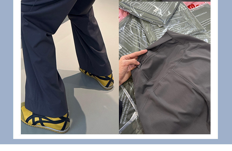 Gri hızlı kurulayan fitness pantolon, geniş bacak, yaz