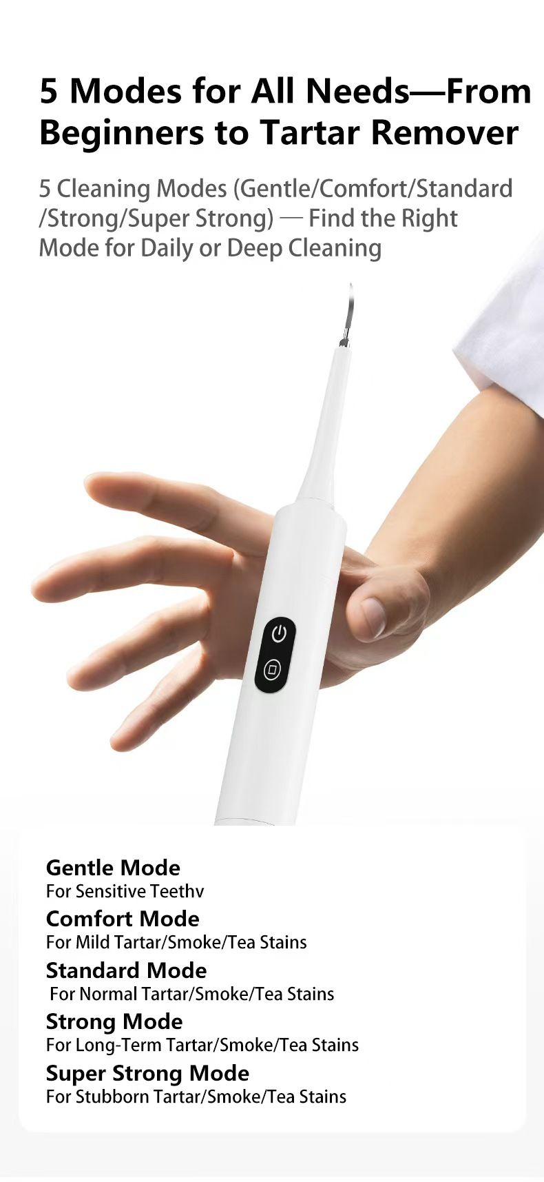 家用洁牙器电动牙刷牙结石去除器祛牙垢洗牙器冲牙器超声波洁牙仪
