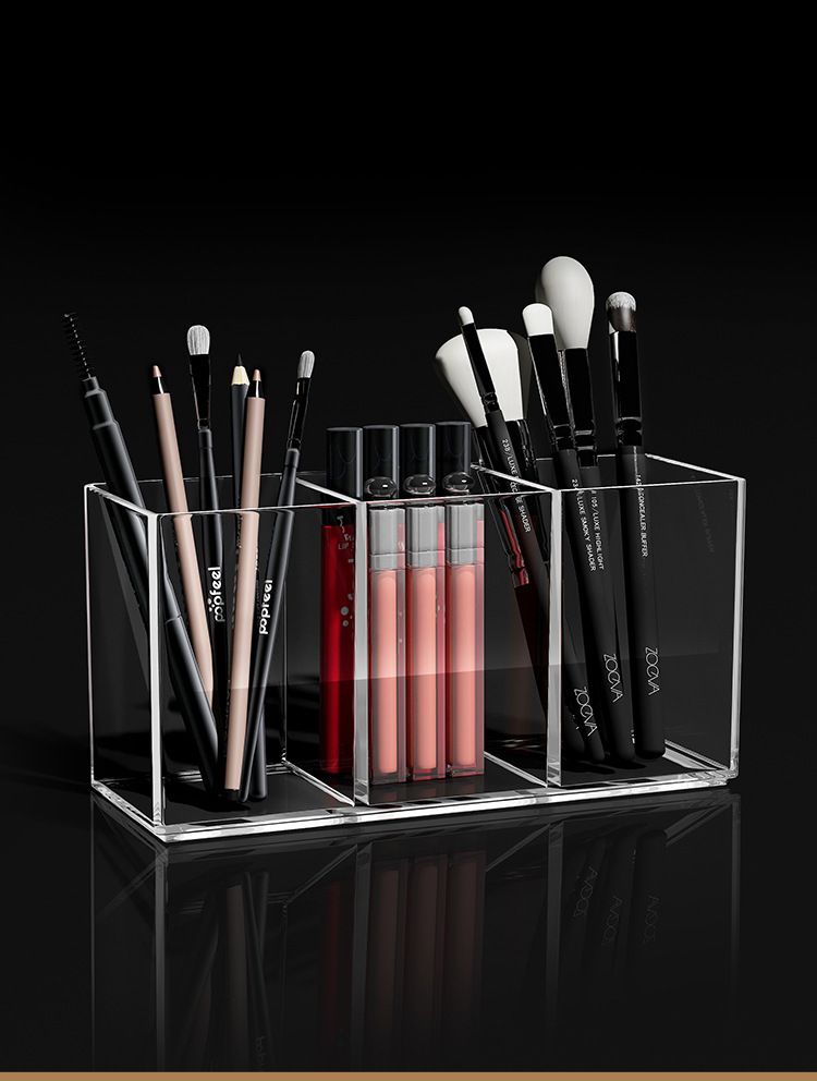 Makeup Brush Clear Storage Organizer Box