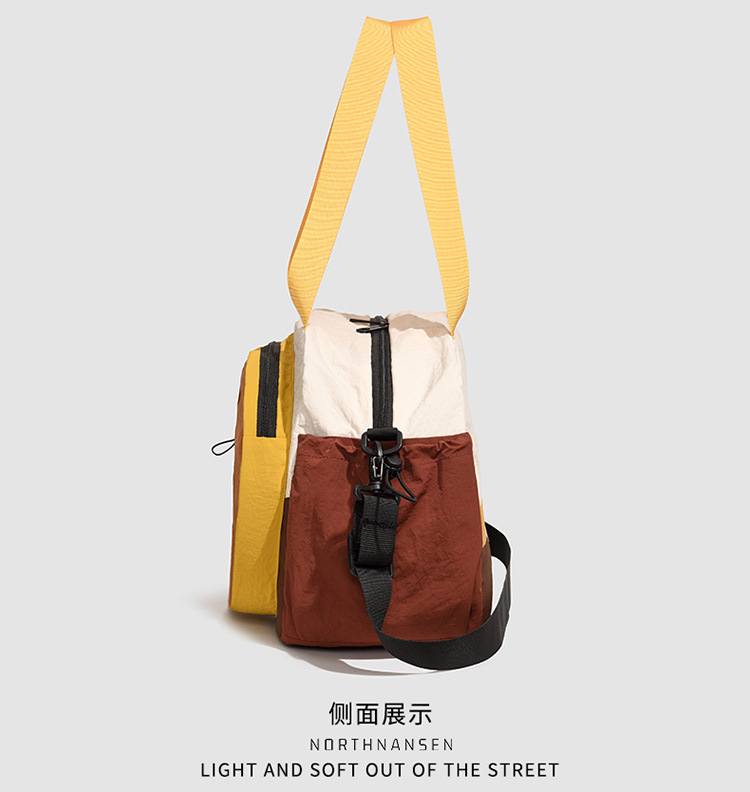 Crossbody-Sporttasche, Zylinder, einschultrig, wasserdicht
