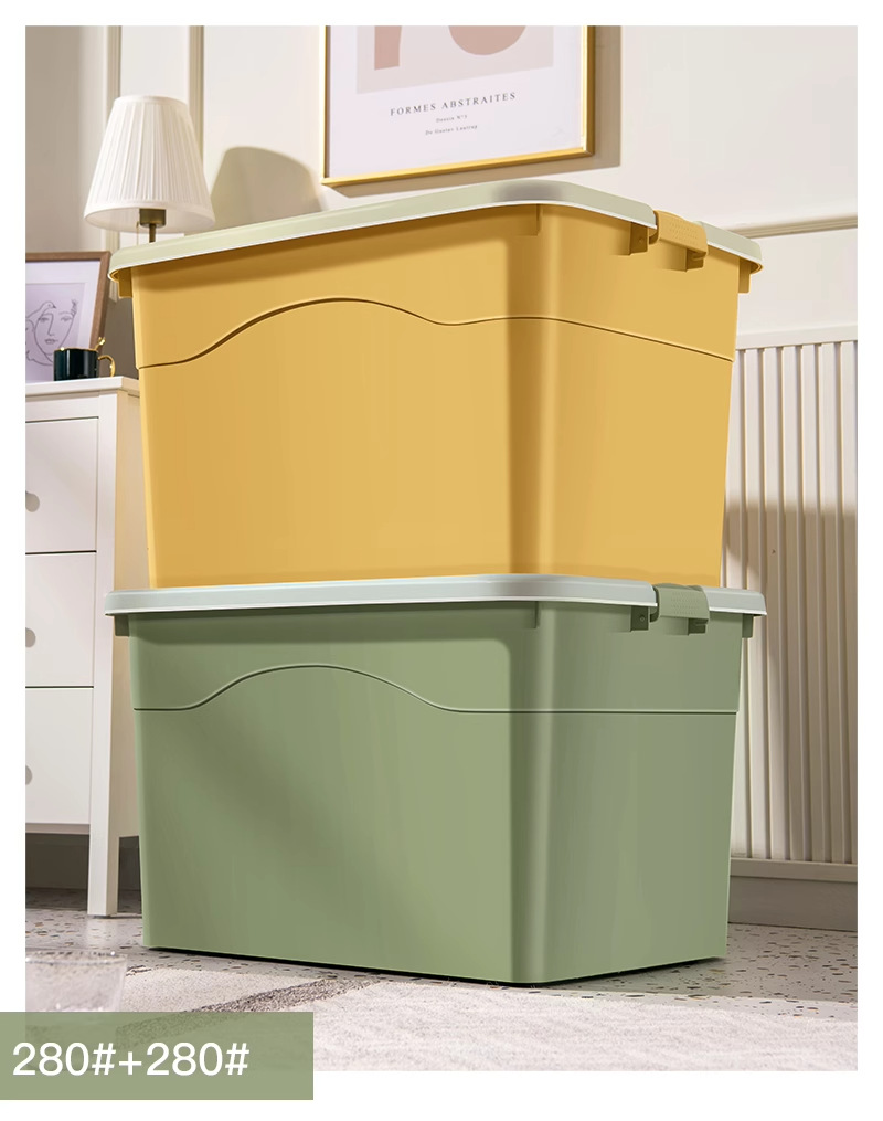 Kunststoff-Aufbewahrungsbox, transparent extra groß japanischer Stil