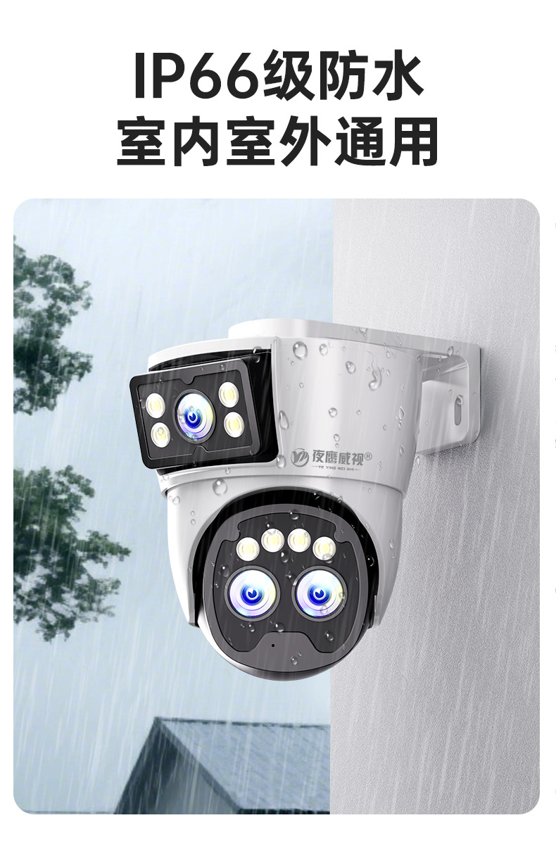 360° Indoor-Outdoor Security Camera Dual Lens