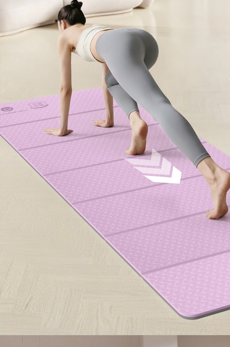 Katlanabilir yoga matı, taşınabilir, kaymaz, kalın