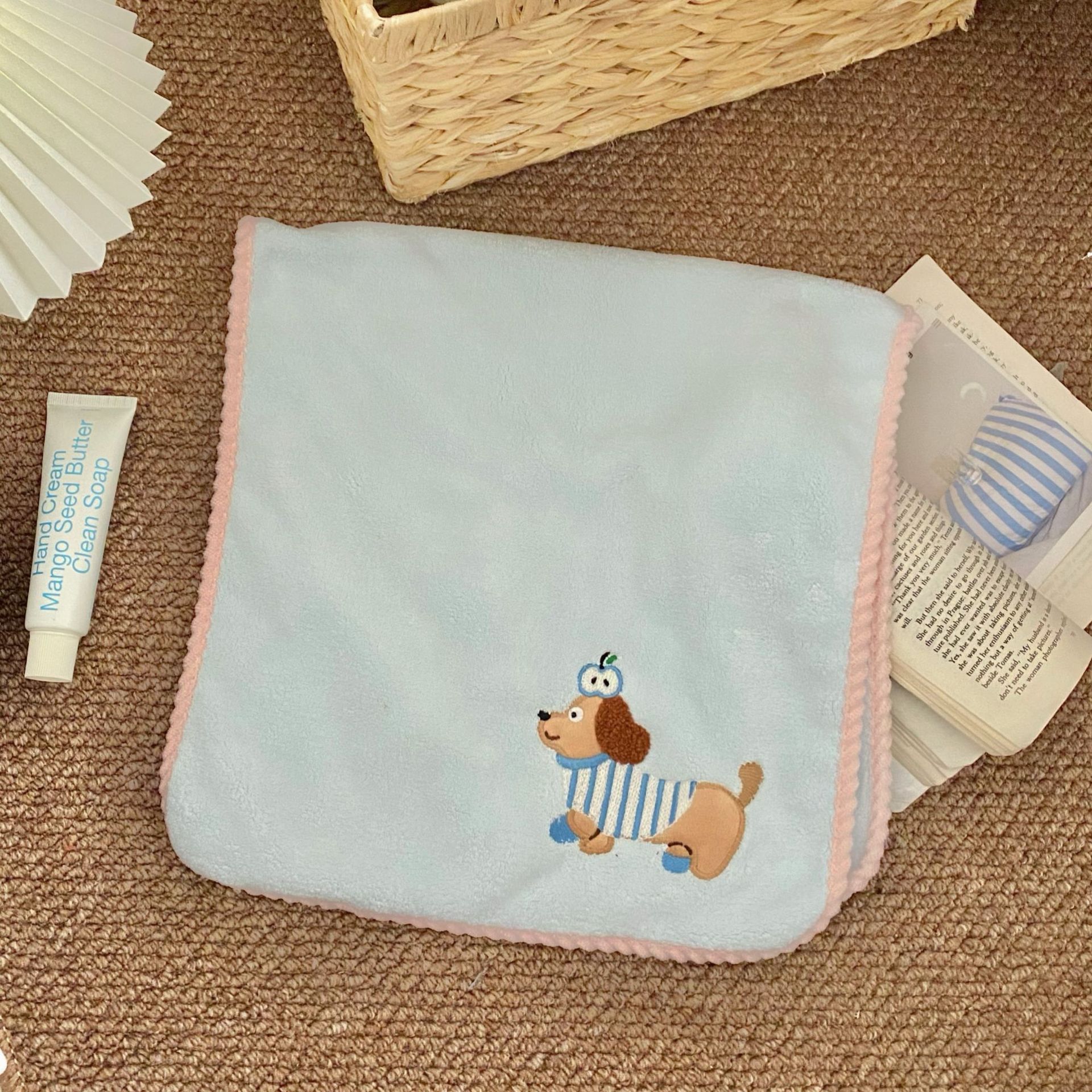 Korallenfleece Handtuchset, vierteilig