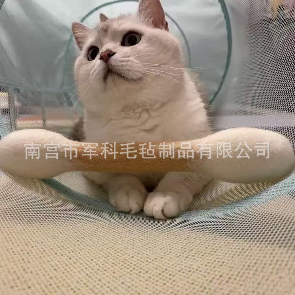 厂家直销大号30厘米棉签造型猫猫玩具室内解闷宠物大号幼猫磨牙棒