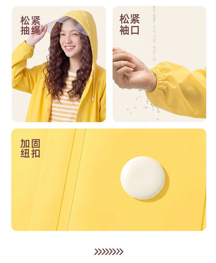 Disposable EVA rain poncho, thickened long style