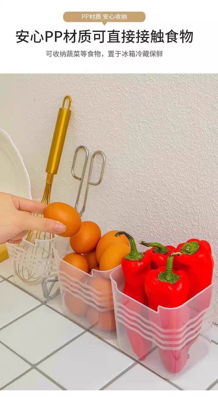 Refrigerator side storage box with wheels durable