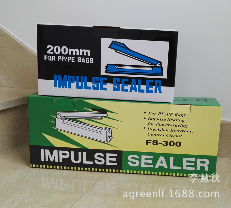 Manual plastic bag sealing machine type 300, 110V