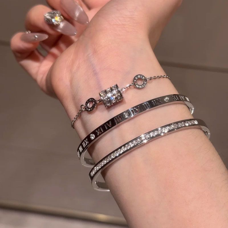 Titanium steel bracelet, stainless steel, buckle closure
