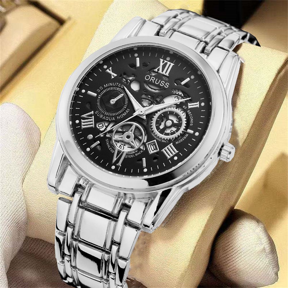 Men's quartz watch, business style, fully automatic