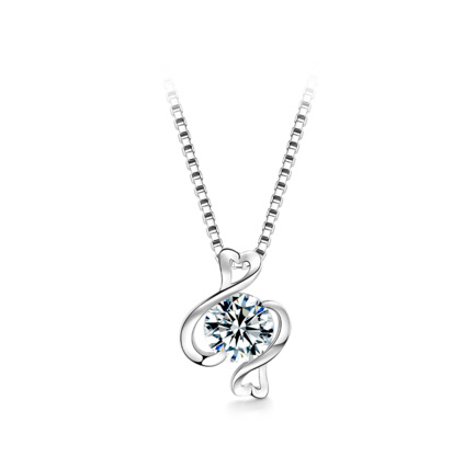Burç Kolye, 925 Gümüş, 1 Karat Moissanite