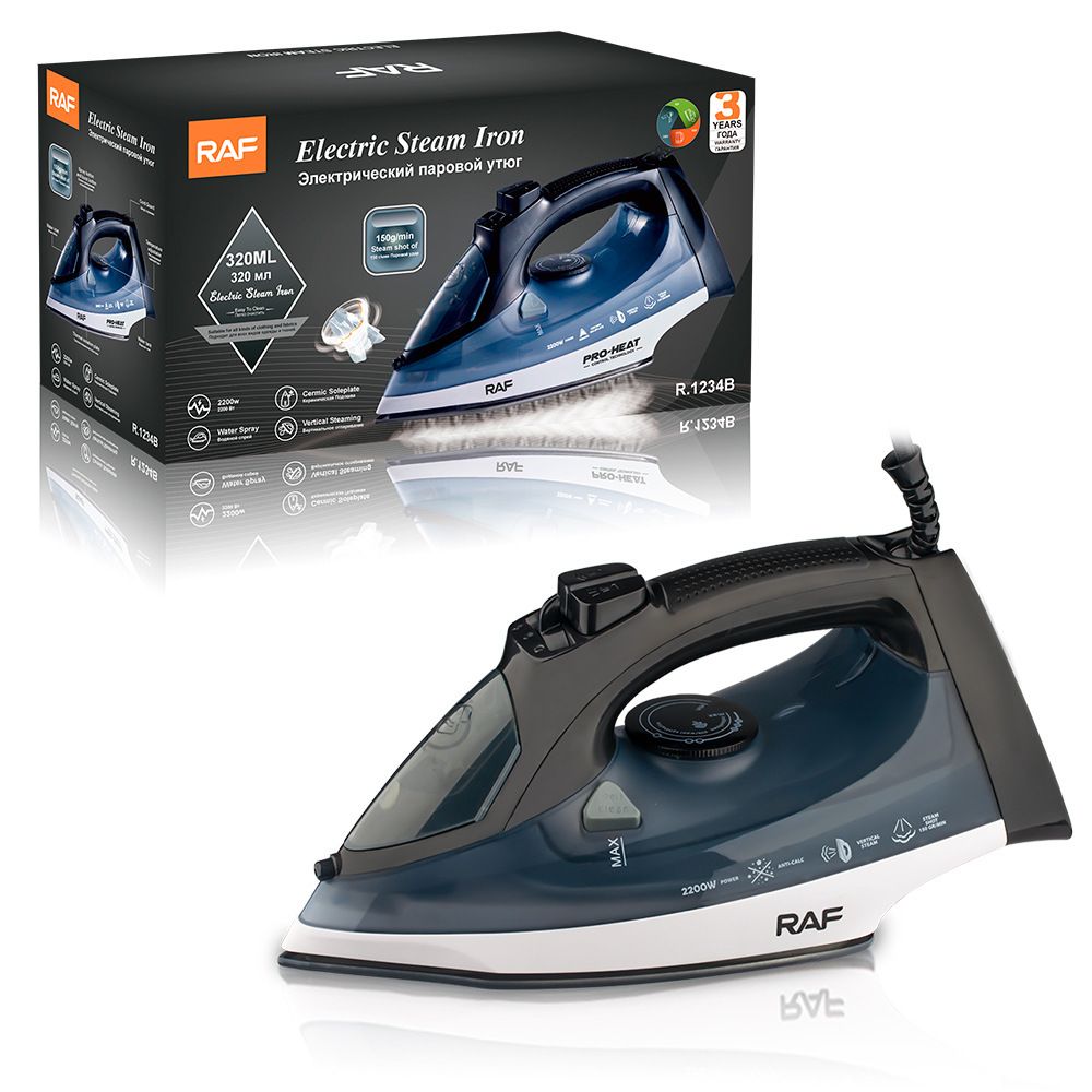 Buhar elektrikli ütü, 2400W, el tipi, kuru ve ıslak kullanım