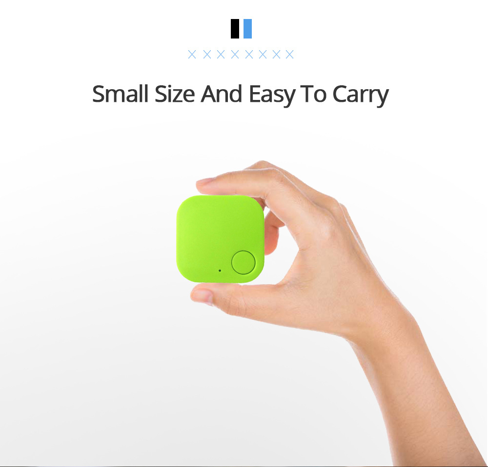 Kare bluetooth kaybetme önleyici, çift yönlü bulucu, selfie fonksiyonu
