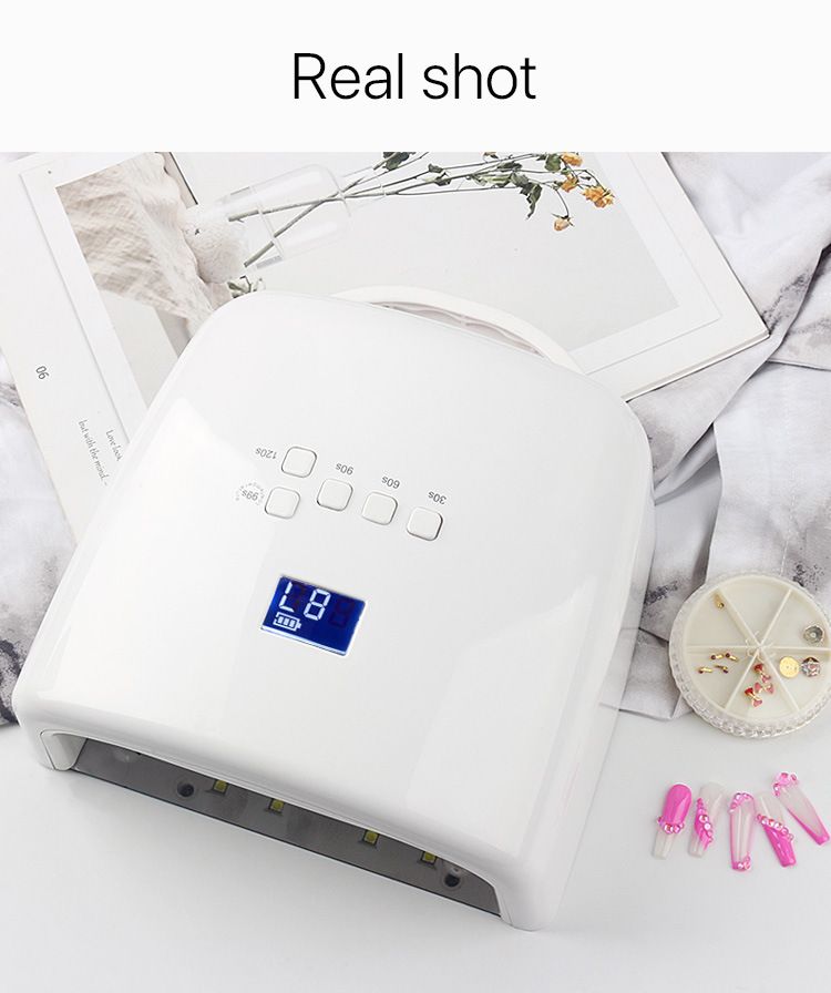 Pille çalışan tırnak fototerapi makinesi, tırnak salonu oje UV oje giyilebilir tırnak kürleme jeli çabuk kuruyan tırnak pişirme lambası