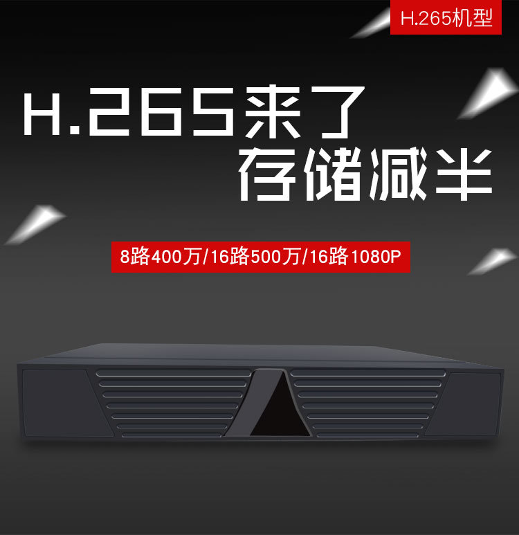 NVR recorder, H.265, 10-channel, Hikvision compatible
