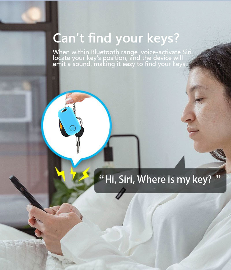 Intelligenter Positions-Tracker mit Klebeetikett für Schlüssel und Handy