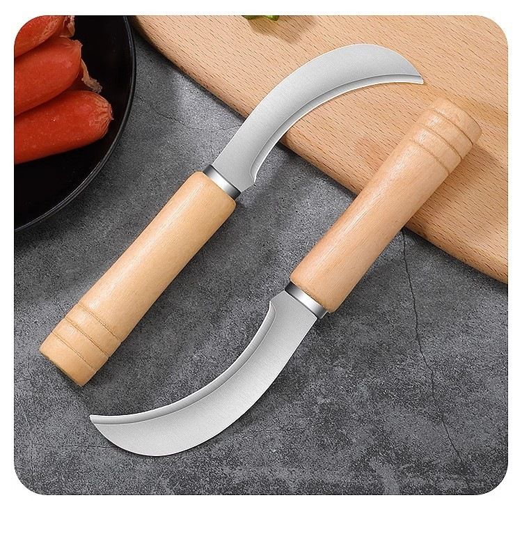 Paslanmaz çelik banan bıçağı, küçük oraklı sebze bıçağı