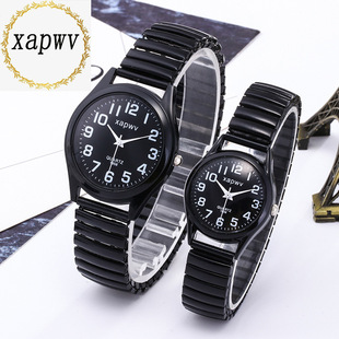 Damen-Quarzuhr quadratisches Design Diamantmuster Stahlband