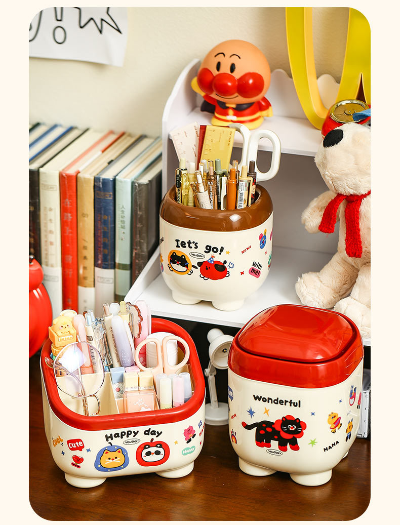 Masaüstü stationery organizer, sevimli, kalem kutusu