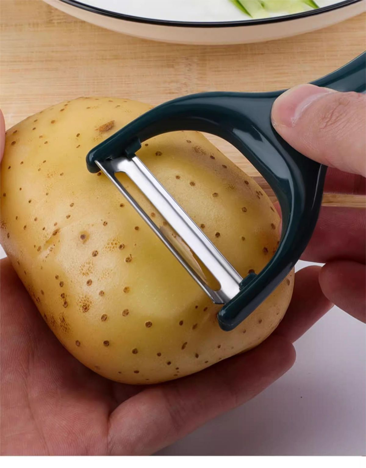 Patates ve salatalık için paslanmaz çelik soyacağı, meyve ve sebzeleri soymak için mutfak aleti, elma soyacağı.
