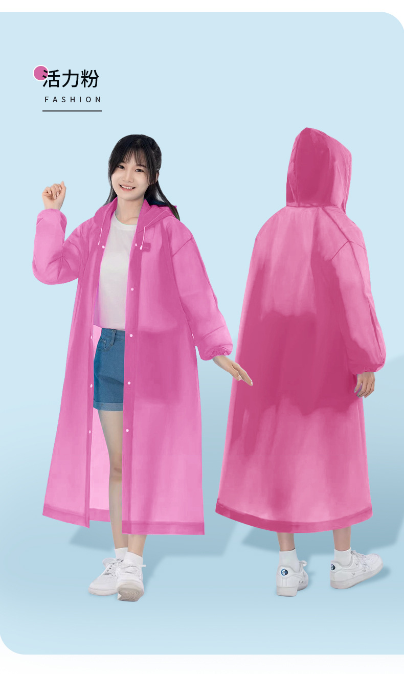 EVA Disposable One-Piece Raincoat