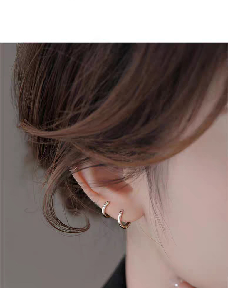 S999 Sterlingsilber minimalistischer Ohrclip